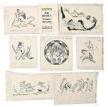 Joan Kiddell-Monroe (1908-1972) - The Heroes by Charles Kingsley, seven designs for book
