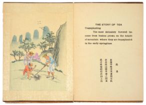 China. Picture Story of Preparing Tea, n.d. [mid-20th c], parallel English and Mandarin printing, [