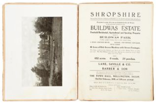 Shropshire. Auctioneers: Messrs. Lane, Saville & Co., London, W.1., & Messrs. Barber & Son, The