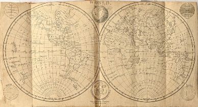 An early 19th c album of 29 maps, plans/charts and diagrams, dated 1805, engraved for Walker's