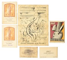 World War Two. [Italian Fascism] Three PNF membership cards, dated 1929, 1931 & 1932, each
