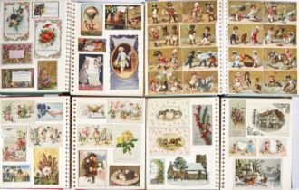 Christmas Greetings Cards. A collection of approx. 915 polychrome cards, late 19th/early 20th c,