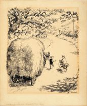 Norman Thelwell (1923-2004) - "Give Fred A Shout As You Go By - He's Doing The Traffic Census"; a