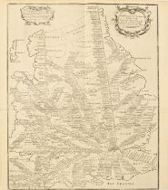 John Overton (1640-1713) - A new mpp (sic) of ye Rodes of England, Showing the Townes (sic) you pass