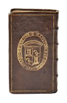 Binding. [Lubin (Eilhard)], Clavis Graecæ linguæ, [Amsterdam]: [Jan Janssonius], [1647], defective