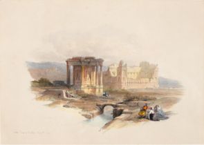 The Holy Land. David Roberts RA, RBA (1796-1864) - Circular Temple at Baalbec, May 5th 1839, London: