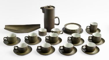 A Denby stoneware coffee service