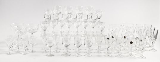 A quantity of cut and other drinking glassware, etc