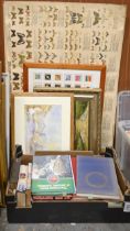 Miscellaneous items, including children’s books, a framed set of British stamps, pictures and