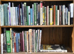 Books. Seventeen shelves of general stock, 20th c, non-fiction and fiction, including Penguin