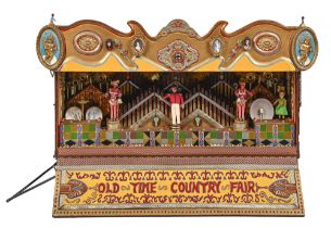 A spectacular model showman's fairground organ, mid 20th c, 65cm h; 105 x 41cm