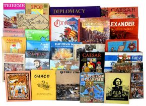 A quantity of vintage and other military strategy board games, historical warfare including the