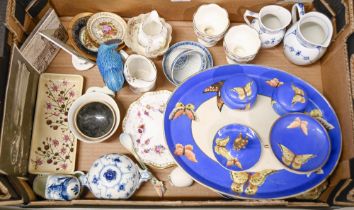Miscellaneous ceramics, including Crown Derby, Mintons, a Moorcroft pin tray and a Noritake part