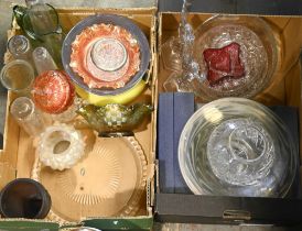 Miscellaneous cut, coloured and other decorative glass ware