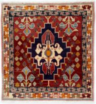 A Qashqai bagface rug, 64 x 61cm