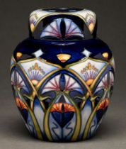 A Moorcroft Inula pattern ginger jar and cover, 15.5cm h, impressed, printed and painted marks