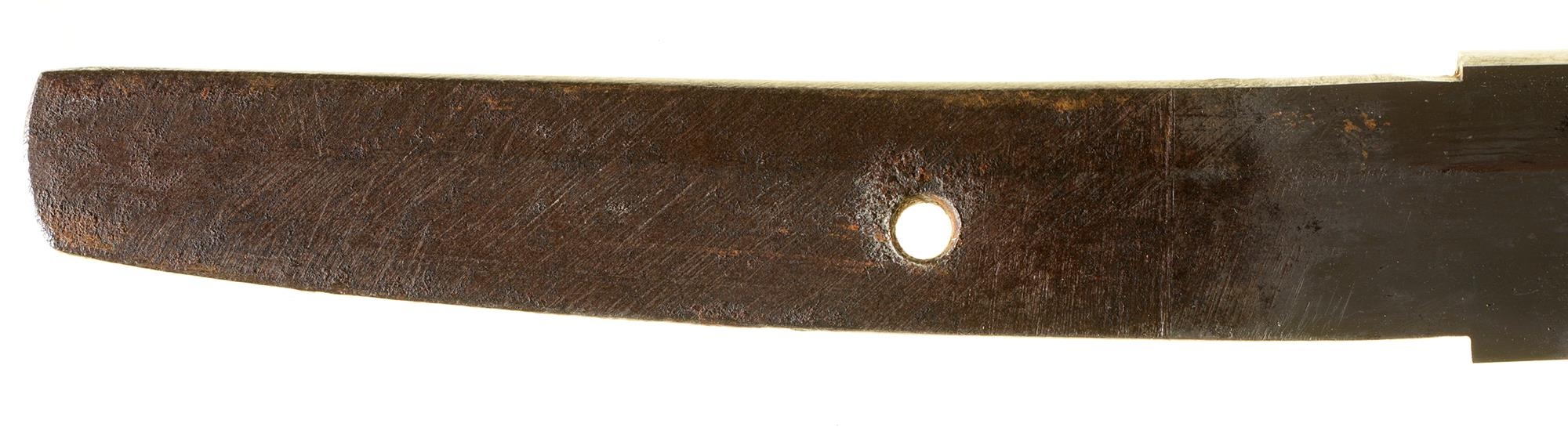 A Shinto Wakizashi in Koshirae Sugata:  Shinogi-Zukuri Iori-mune with shallow tori-zori Nagasa: 38. - Image 7 of 9