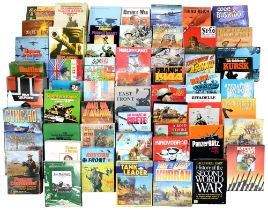 A quantity of vintage and other military strategy board games, WWII interest, boxed