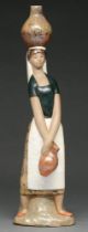 A Lladro earthenware figure of a woman, 47cm h, printed mark Undamaged