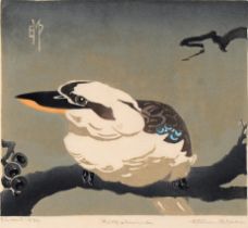 Ethleen Mary Palmer (1906-1958) - Kookaburra, 1934, linocut, signed, dated 1934 and inscribed