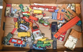 Miscellaneous Dinky, Corgi, Triang and other die cast model cars, mid 20th c and later Played with