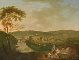 John Pennington (1773-1841) - Extensive Early Industrial Landscape with Mill, subsidiary