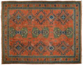 A Turkish / Indian Ushak style carpet, 407 x 511cm