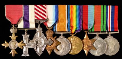 The WWI MC AFC order, decorations and medals of Wing Commander William Harold Nelson Shakespeare,