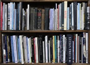 Books. Four shelves of art history and other general stock, 20th c, including Lucian Freud, some