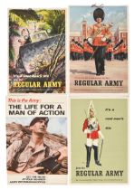 Militaria. British Army recruitment posters, mid 20th c and later, 38 x 25.5cm and smaller (4) Two