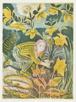 Richard Bawden (b. 1936) - The Ardent Gardener, signed, titled and numbered 1/85 in pencil by the