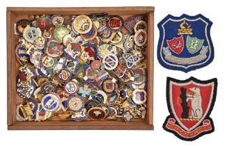 Bowls. A collection of club, county and bowling association member's enamel badges, including