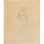 Josiah Slater (1781-1847) - Head of Young Woman, indistinctly signed lower left, dated 1823(?) and