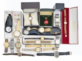 Miscellaneous Avia, Seiko and other stainless steel, gold plated and other wristwatches, several