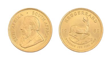 Gold coin. South Africa Krugerrand 1982