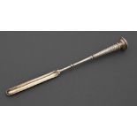 A North American silver marrow scoop, late 19th c, 25.5cm l, by Ball, Black & Co, maker’s mark and