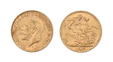 Gold coin. Sovereign 1912