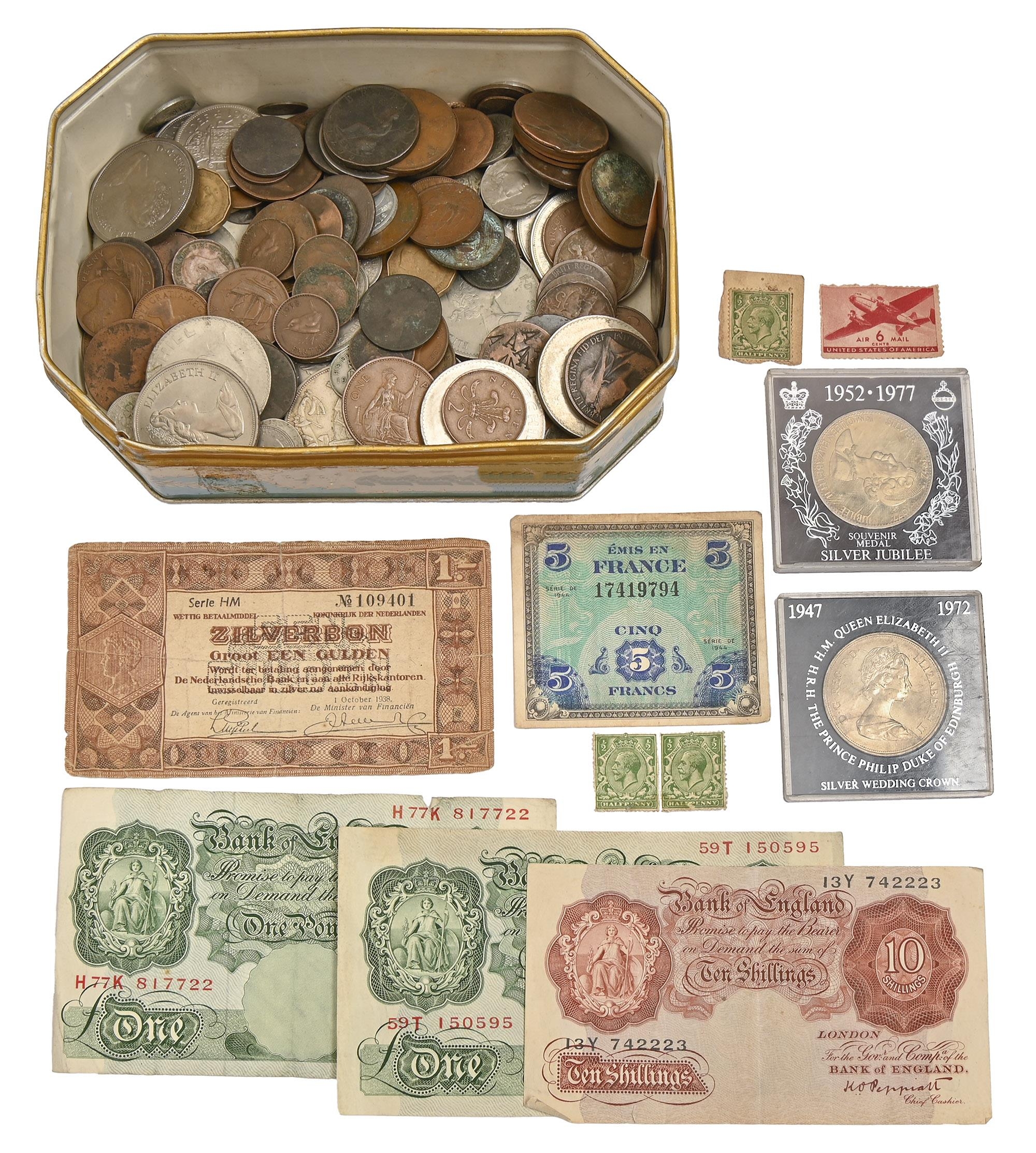 United Kingdom miscellaneous pre-decimal coins, Victorian and later, including crown 1935 and
