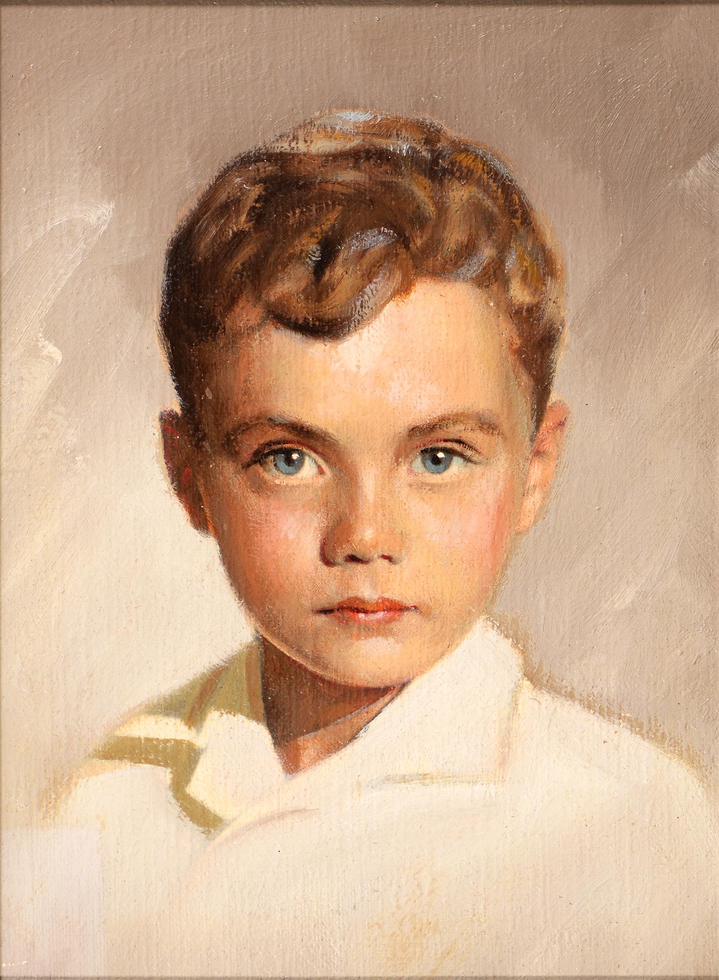 Gene Anthony, 20th c - Portrait of an American Boy, head-and-shoulders length, inscribed to verso,