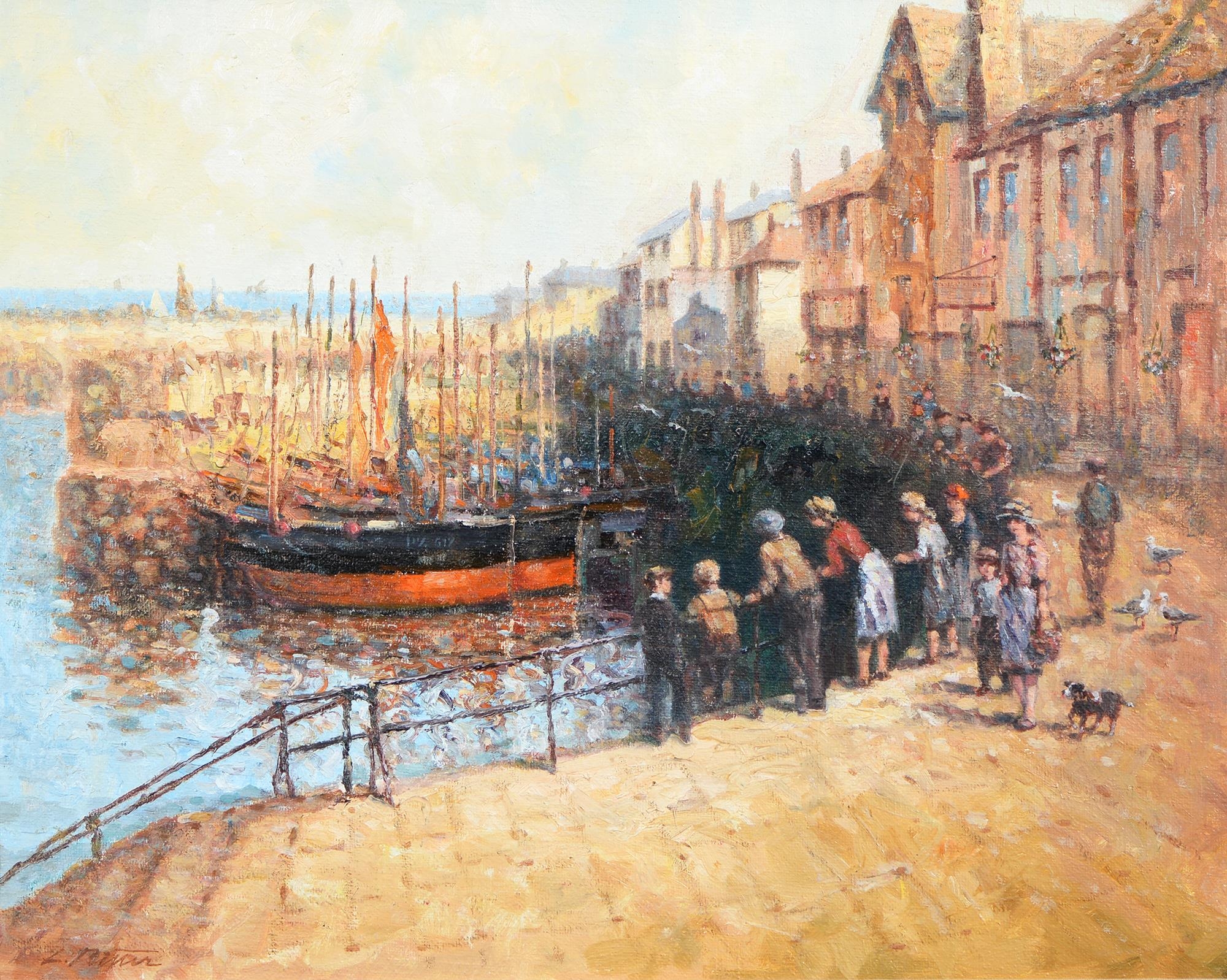 Sally Ritter Artist Laszlo Ritter (1937-2003) - St Ives from the Artist's Studio, Cornwall ...