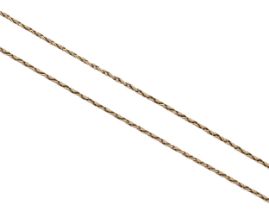 A gold watch chain, 51mm l, unmarked, 13g Undamaged