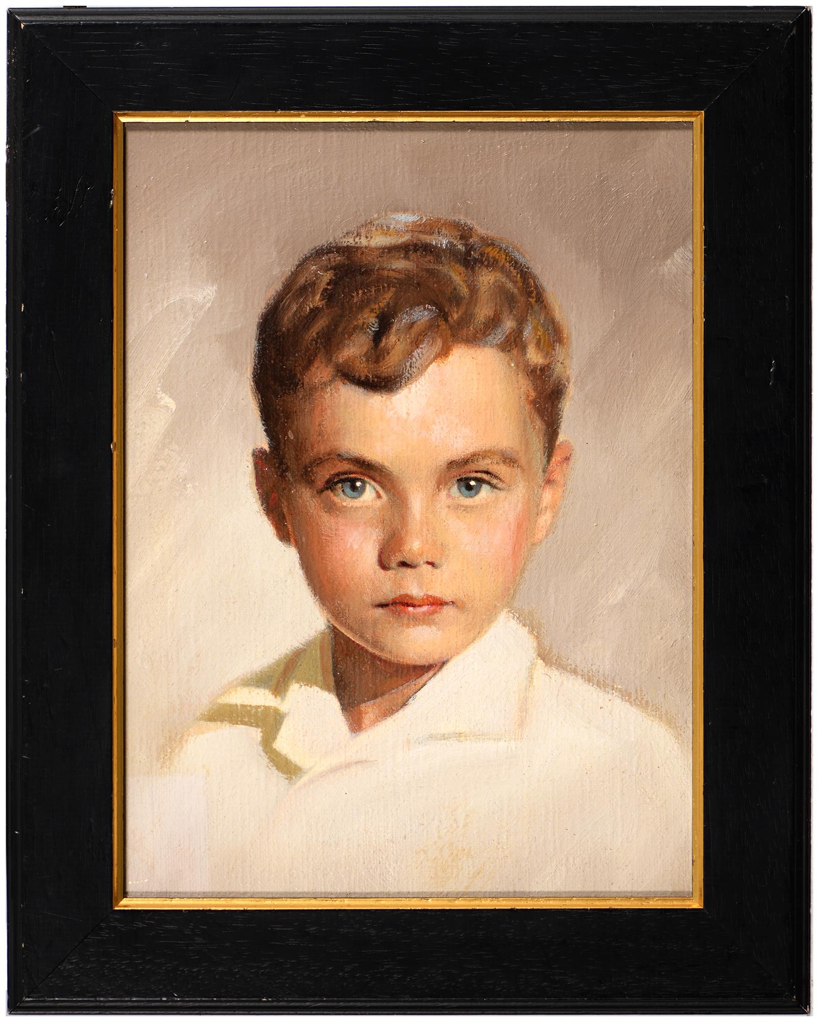 Gene Anthony, 20th c - Portrait of an American Boy, head-and-shoulders length, inscribed to verso, - Image 2 of 3