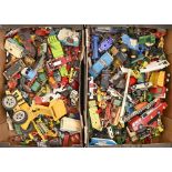 Miscellaneous Dinky toys and other die cast vehicles, etc (2 boxes) Condition evident from image