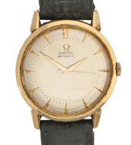 An Omega 18ct gold self winding gentleman's wristwatch, No 13292112, calibre 354 movement, 35mm diam