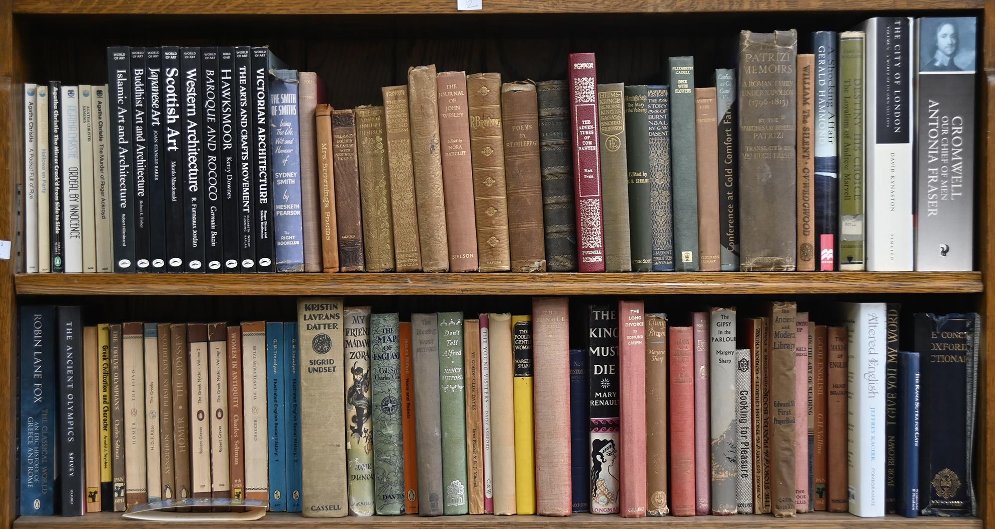 Books. Twelve shelves of general stock, 20th c, including Tolkien, Folio Society, literature, - Image 6 of 6