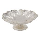 A George V pierced silver bonbon dish, 15.5cm diam, by James Deakin & Sons, Sheffield 1932, 4ozs