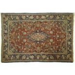 An antique Turkbaf rug, early 20th c, 130 x 210cm Fair - good condition