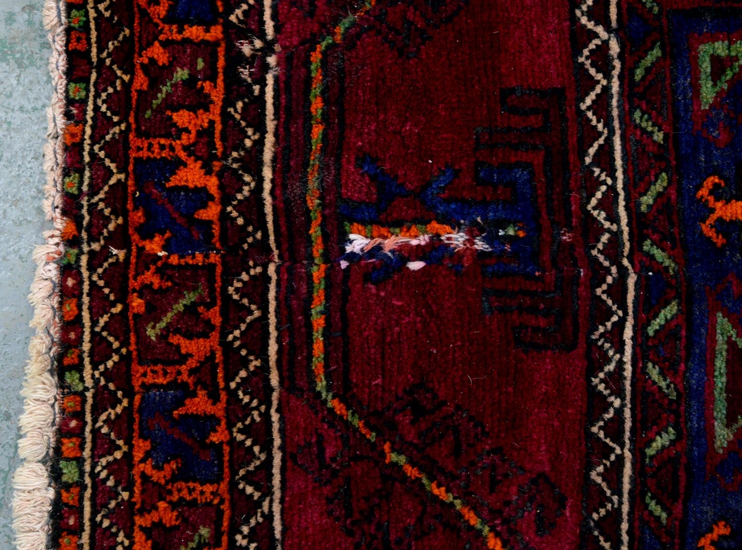 A Persian rug, 228 x 136cm and two runners, 294 x 102cm and smaller - Image 4 of 23