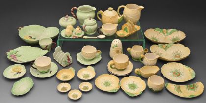 Miscellaneous Carlton moulded and painted Australian floral and other naturalistic ware with