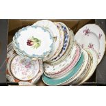 A study collection of Minton pottery and porcelain dinner, dessert and other plates and dishes,